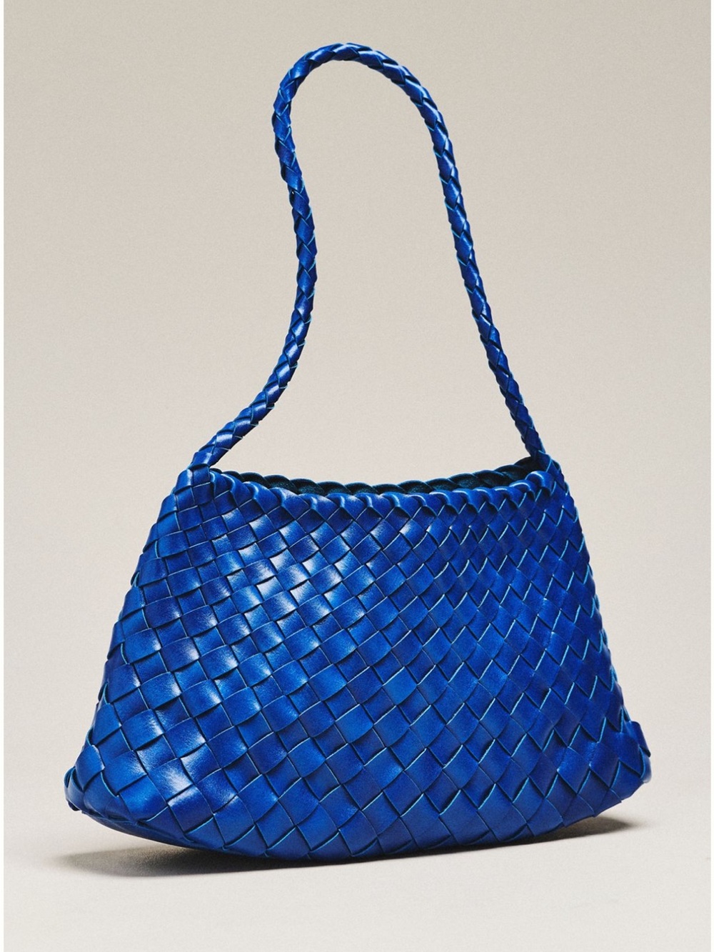 Anthropologie Braided Shoulder Bag in Cobalt Blue